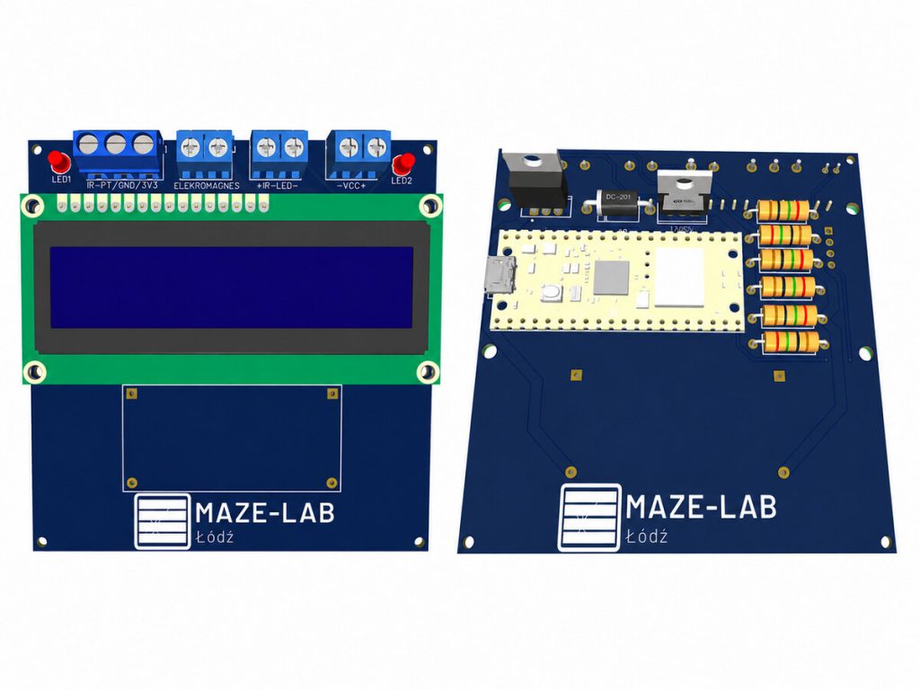plytka pcb maze lab 4x3